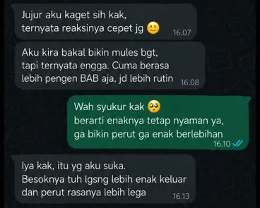 Screenshot chat testimoni pelanggan SPI2RO